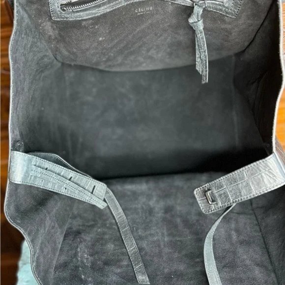 CELINE PHANTOM HANDBAG CROCODILE EMBOSSED LEATHER - Picture 12 of 15